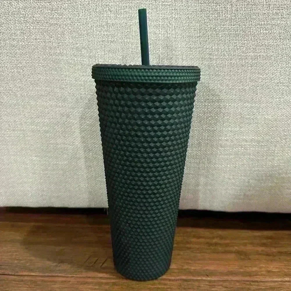 Starbucks Hunter Green Matte Studded Soft Tumbler venti size (24oz)